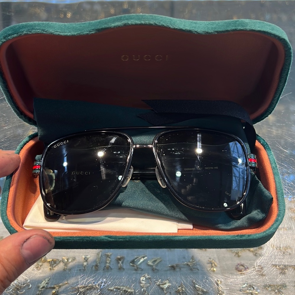 Gucci glasses new model dad bought them and just doesn’t like the way they fit